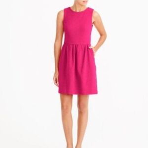 J. Crew Vibrant Pink Mini Dress